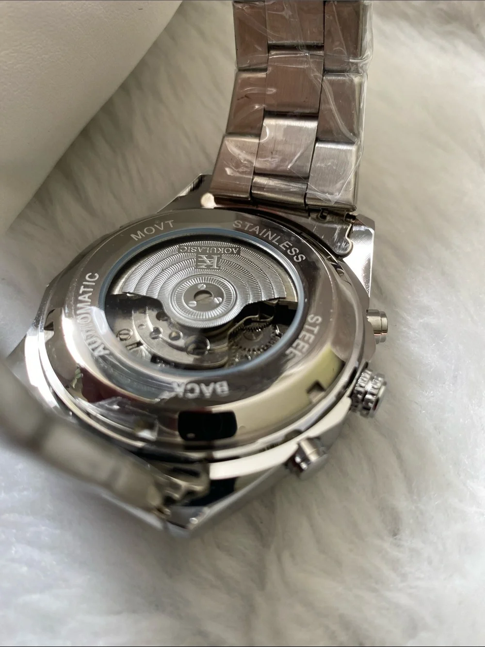 Aokulasic Automatic Men’s Watch with White Dial